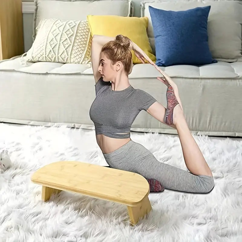 Tabouret de Méditation Ergonomique en Bambou – Pour Yoga, Pilates & Relaxation