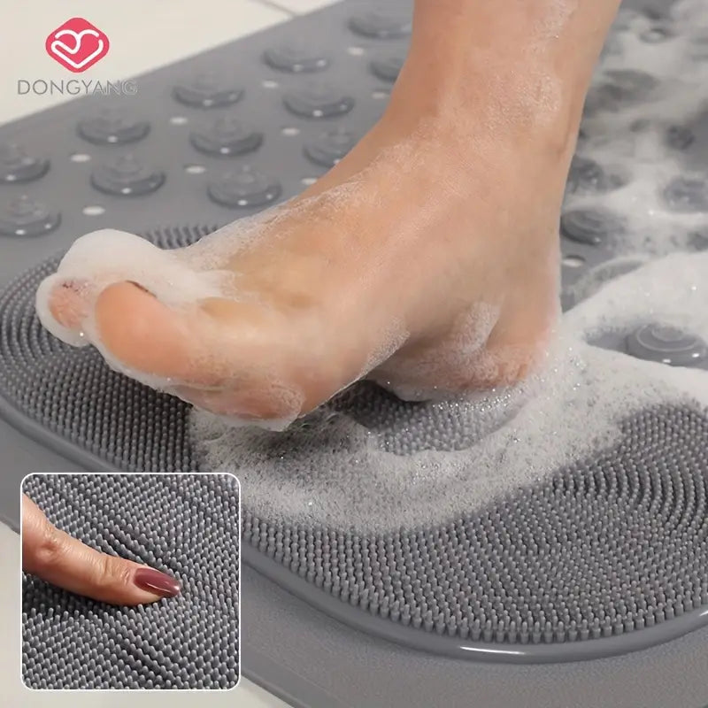 Tapis de Douche Antidérapant avec Ventouses & Drainage – Massage des Pieds