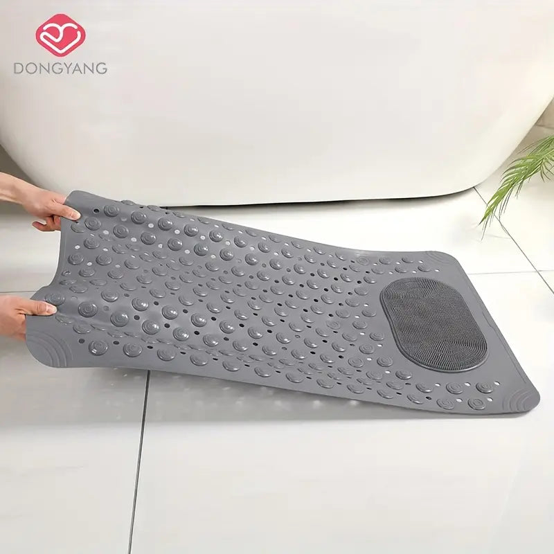 Tapis de Douche Antidérapant avec Ventouses & Drainage – Massage des Pieds