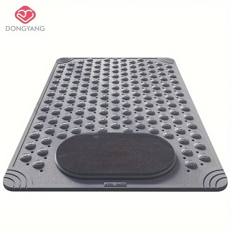 Tapis de Douche Antidérapant avec Ventouses & Drainage – Massage des Pieds