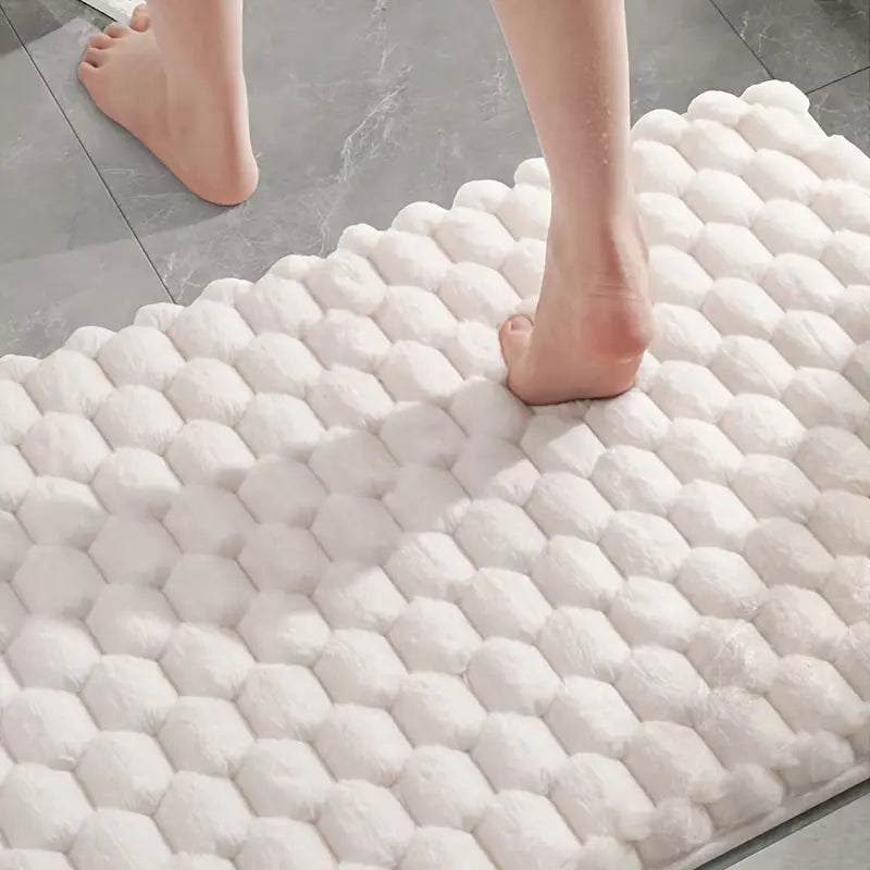Tapis de Bain Moelleux Épais & Luxueux | Flanelle Ultra-Douce