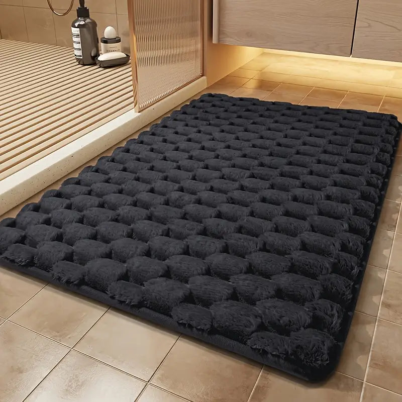 Tapis de Bain Moelleux Épais & Luxueux | Flanelle Ultra-Douce