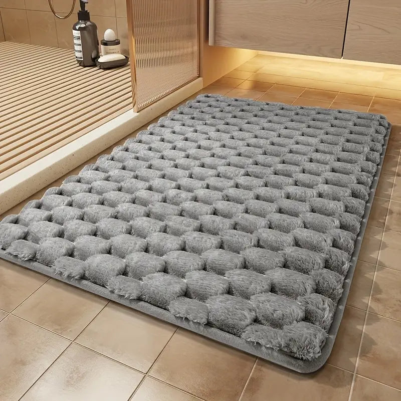 Tapis de Bain Moelleux Épais & Luxueux | Flanelle Ultra-Douce