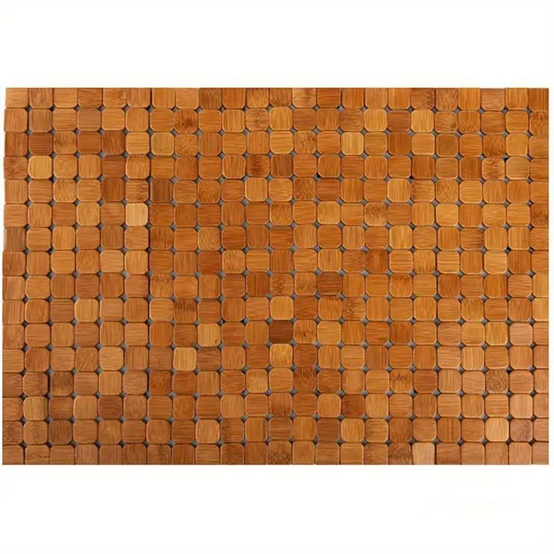 Tapis de Bain en Bambou Naturel - Antidérapant & Résistant à l’Eau