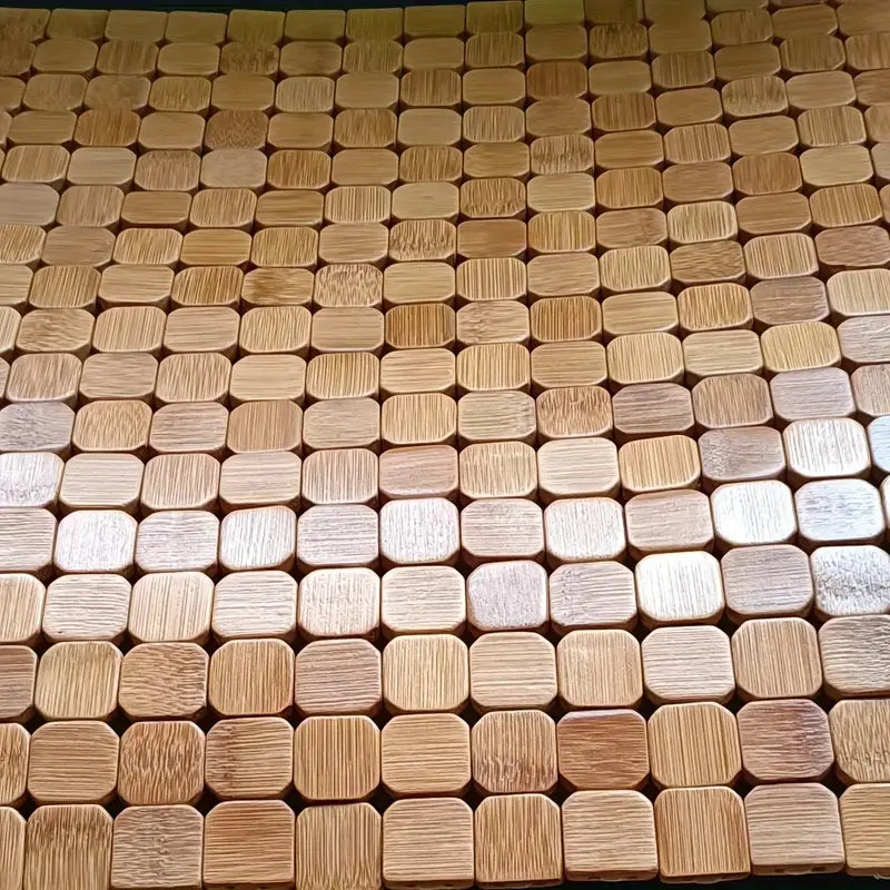 Tapis de Bain en Bambou Naturel - Antidérapant & Résistant à l’Eau