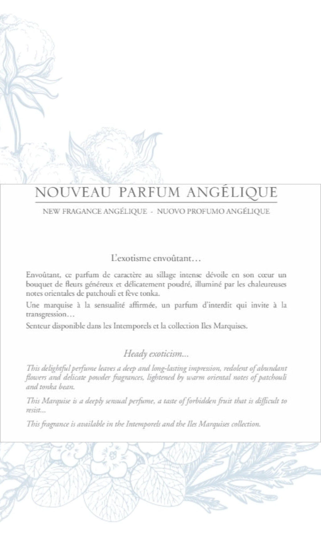 Recharge diffuseur de parfum - Angélique - 200 ml - Mathilde M.