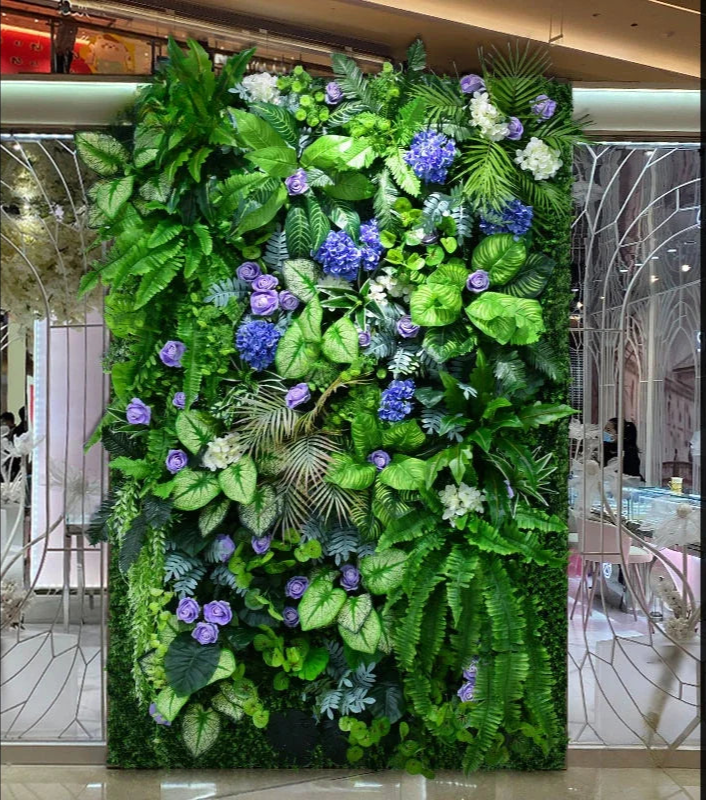 Mur Végétal Artificiel Tridimensionnel - Une Décoration Naturelle et Élégante