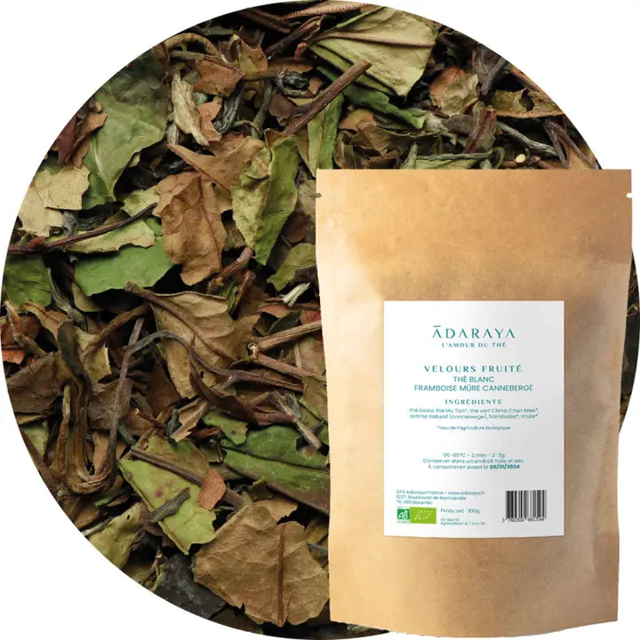 Thé Blanc Velours Fruité Bio - Une Harmonie Fruité et Douce
