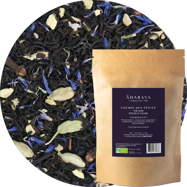 Thé Noir Chemin des Épices Bio - Une Invitation au Voyage des Saveurs Épicées