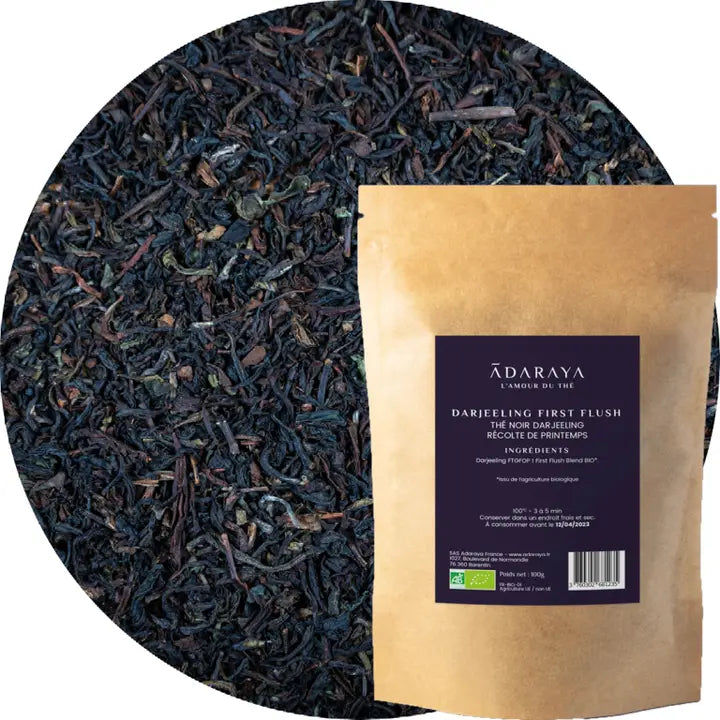 Thé Noir Darjeeling First Flush Bio - L'Élégance du Premier Thé de Printemps