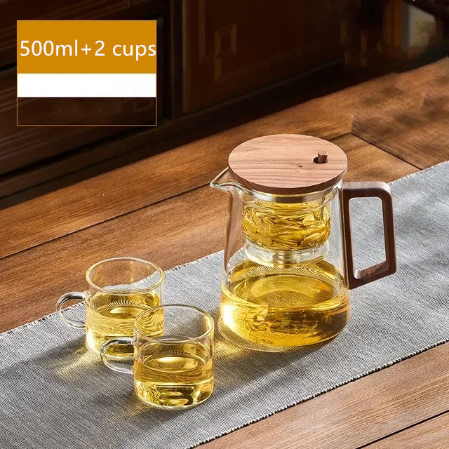 Chinese Glass Teapot with One Knob - The Art of Enjoying Tea with Elegance