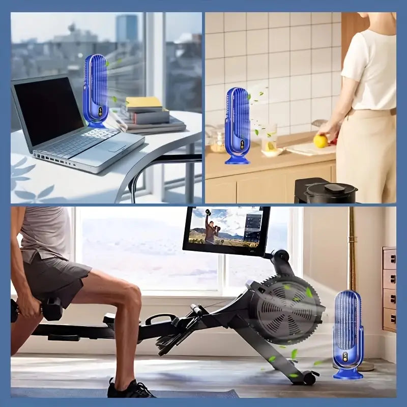 Vent d’Élégance – Le Climatiseur Portable à Double Moteur 720°