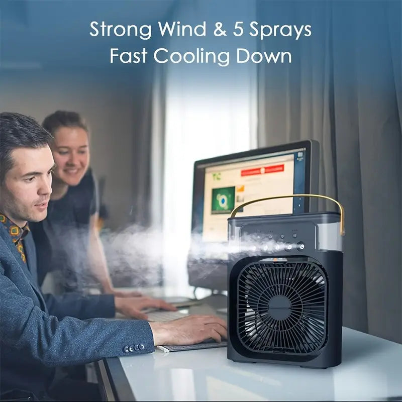 Humidificateur & Ventilateur 2-en-1 – Bien-être Raffiné à Portée de Main