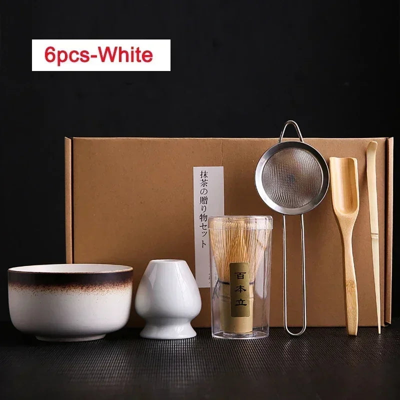 Ensemble de Brosses à Thé en Bambou– L'Art du Matcha Japonais dans un Coffret d'Exception