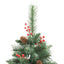 Künstlicher Weihnachtsbaum 240cm - Außendekoration mit Tannenzapfen und Beeren