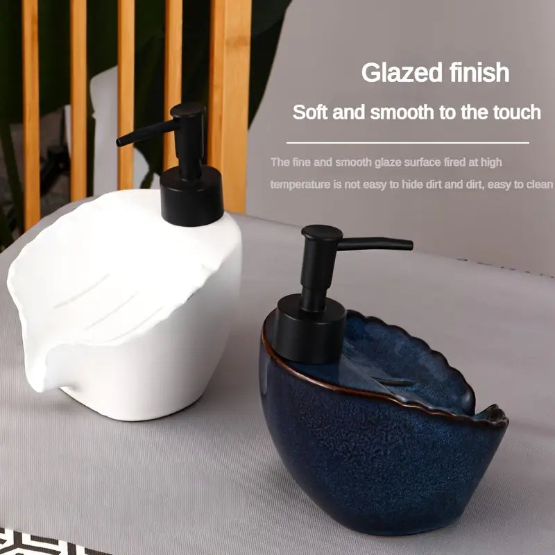 Distributeur de Savon en Céramique Élégant – Rechargeable & Pratique