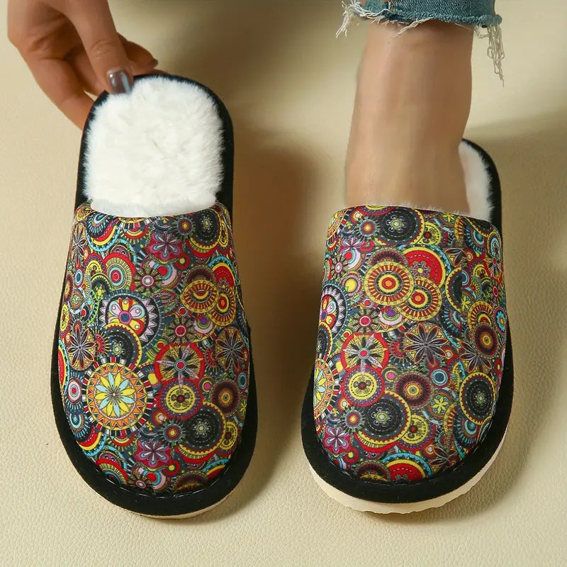 Chaussons d’Hiver Bohèmes pour Femmes – Confort & Élégance au Quotidien