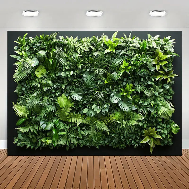 Toile Végétal Artificiel en Mélange de Polyester - Décoration Murale Suspendue