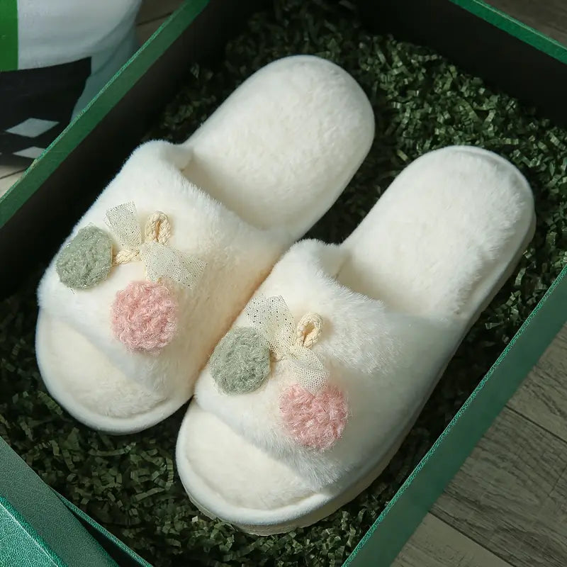 Chaussons Ouverts au Design Cerise – Confort & Légèreté