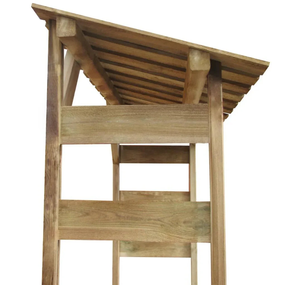Abri bois de chauffage - Pin traité, robuste et ventilé