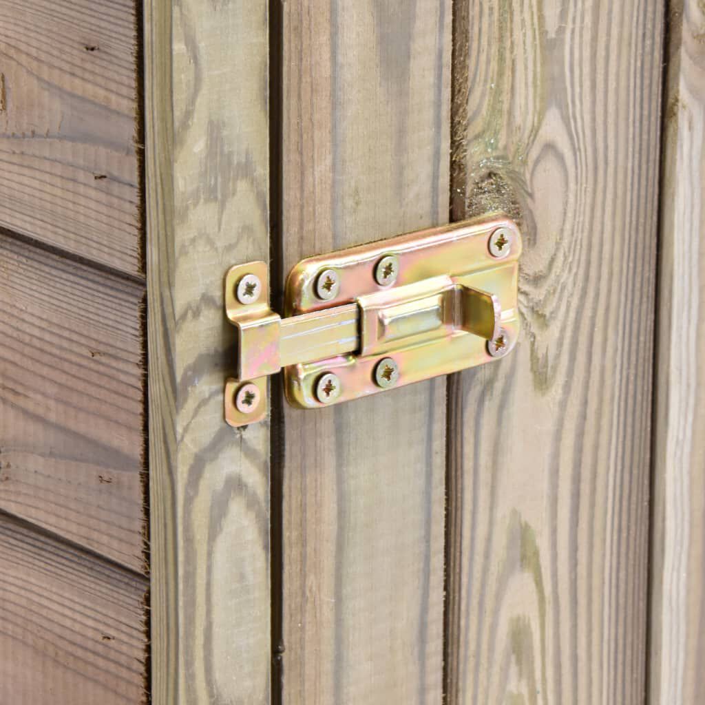 Abri à Outils de Jardin en Bois 69x32x178 cm – Pin Imprégné