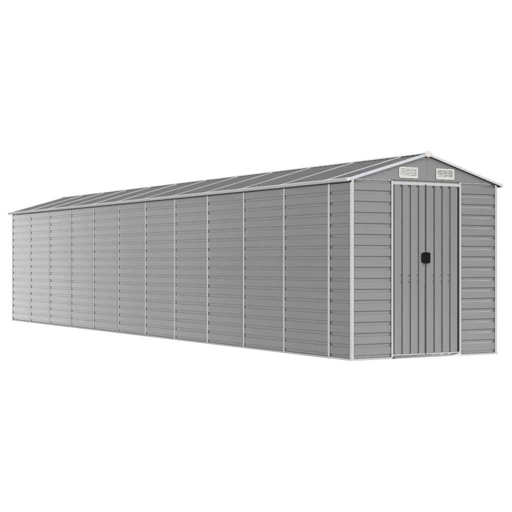 Abri de Jardin en Acier Gris Clair 191x98x198 cm