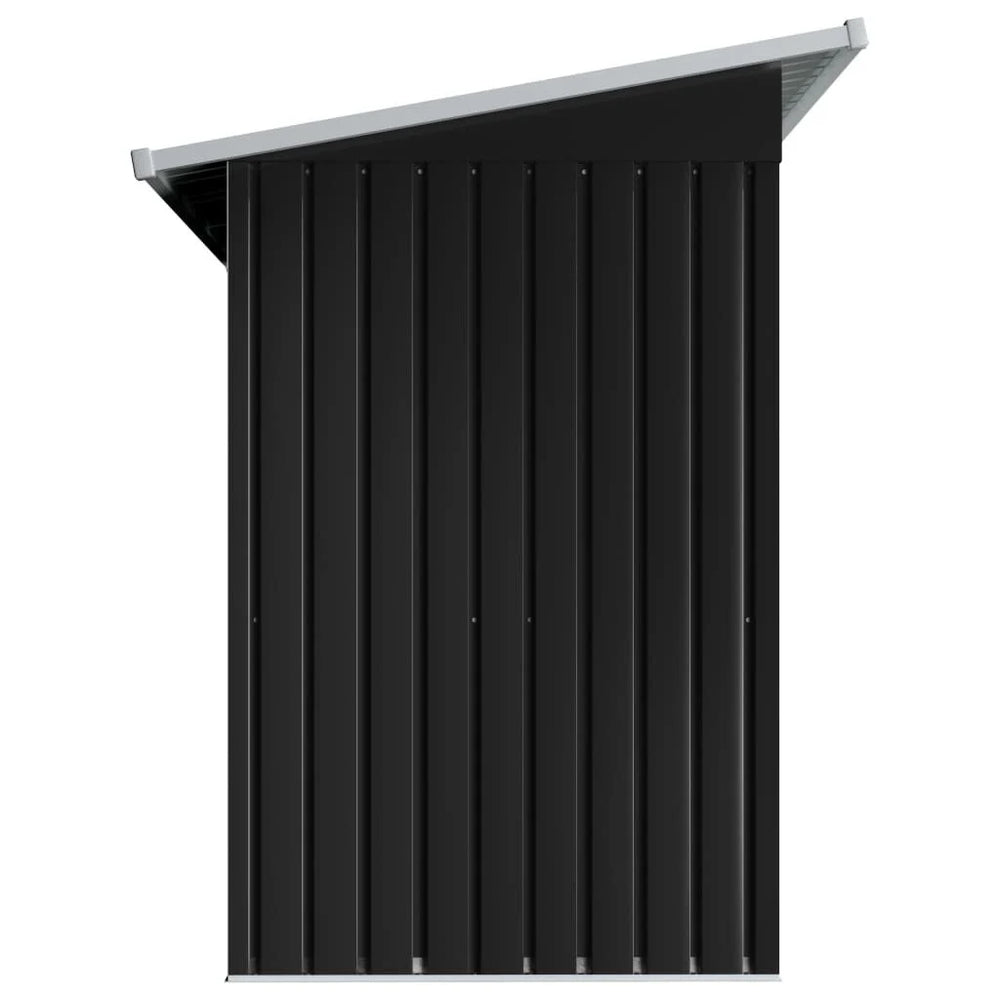 Abri de jardin métal avec portes coulissantes 190 × 124 cm Noir
