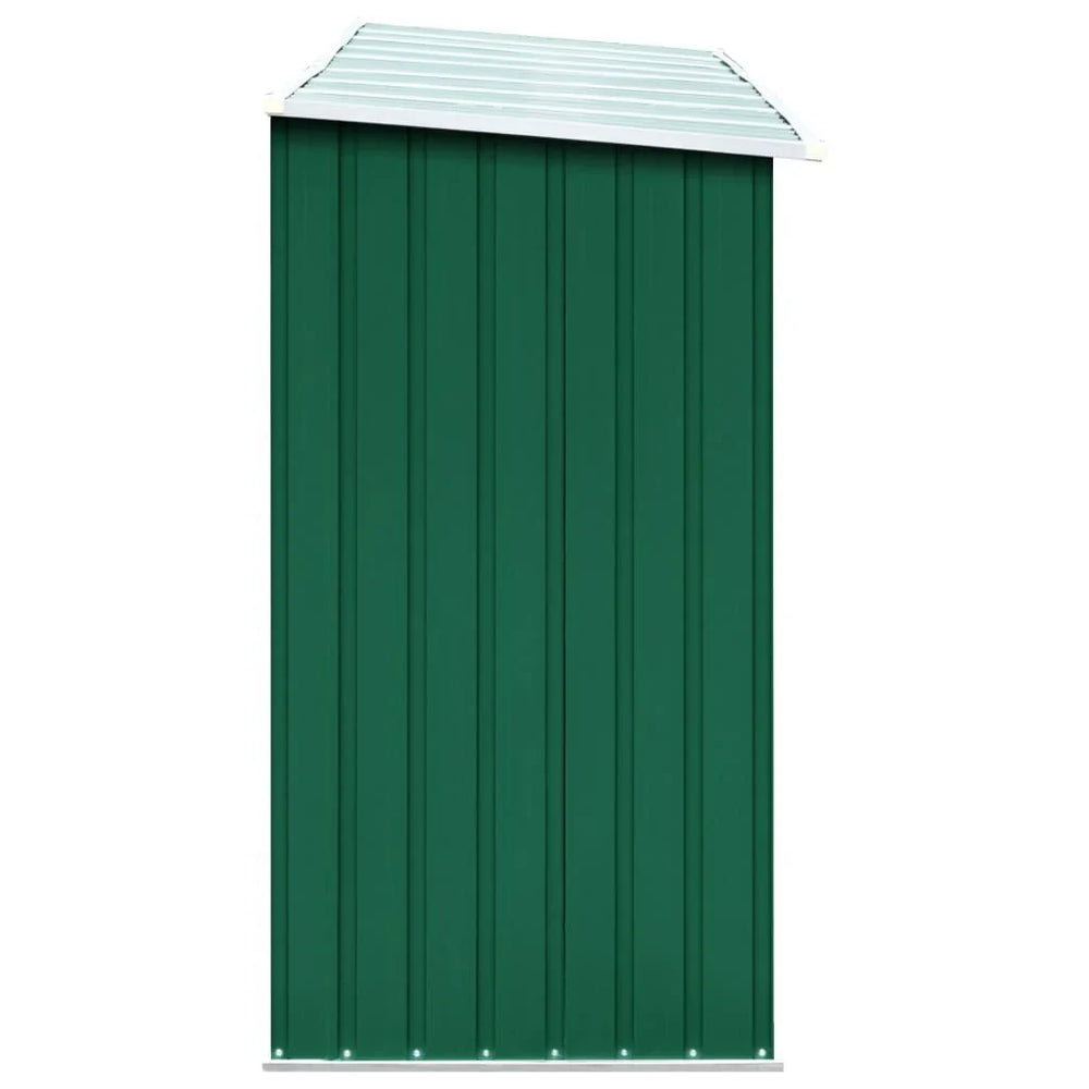 Abri de stockage à bois galvanisé 330 × 84 × 152 cm anthracite Vert