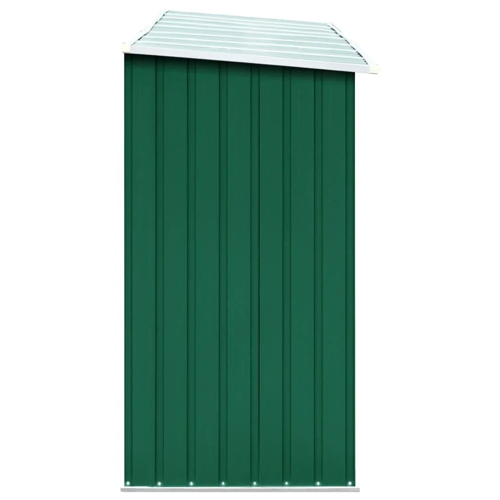 Abri de stockage à bois galvanisé 330x84x152 cm anthracite Vert