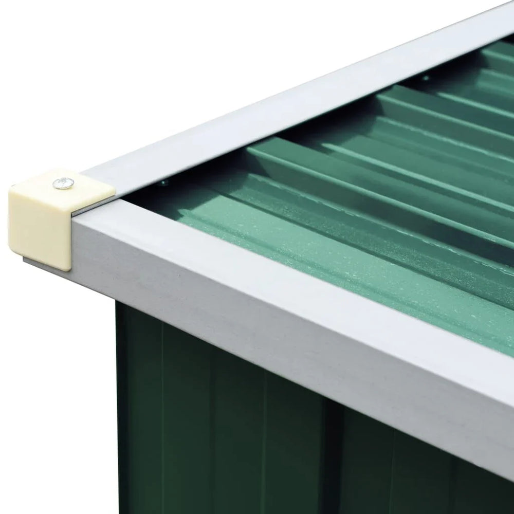 Abri de stockage à bois galvanisé 330 × 84 × 152 cm anthracite Vert