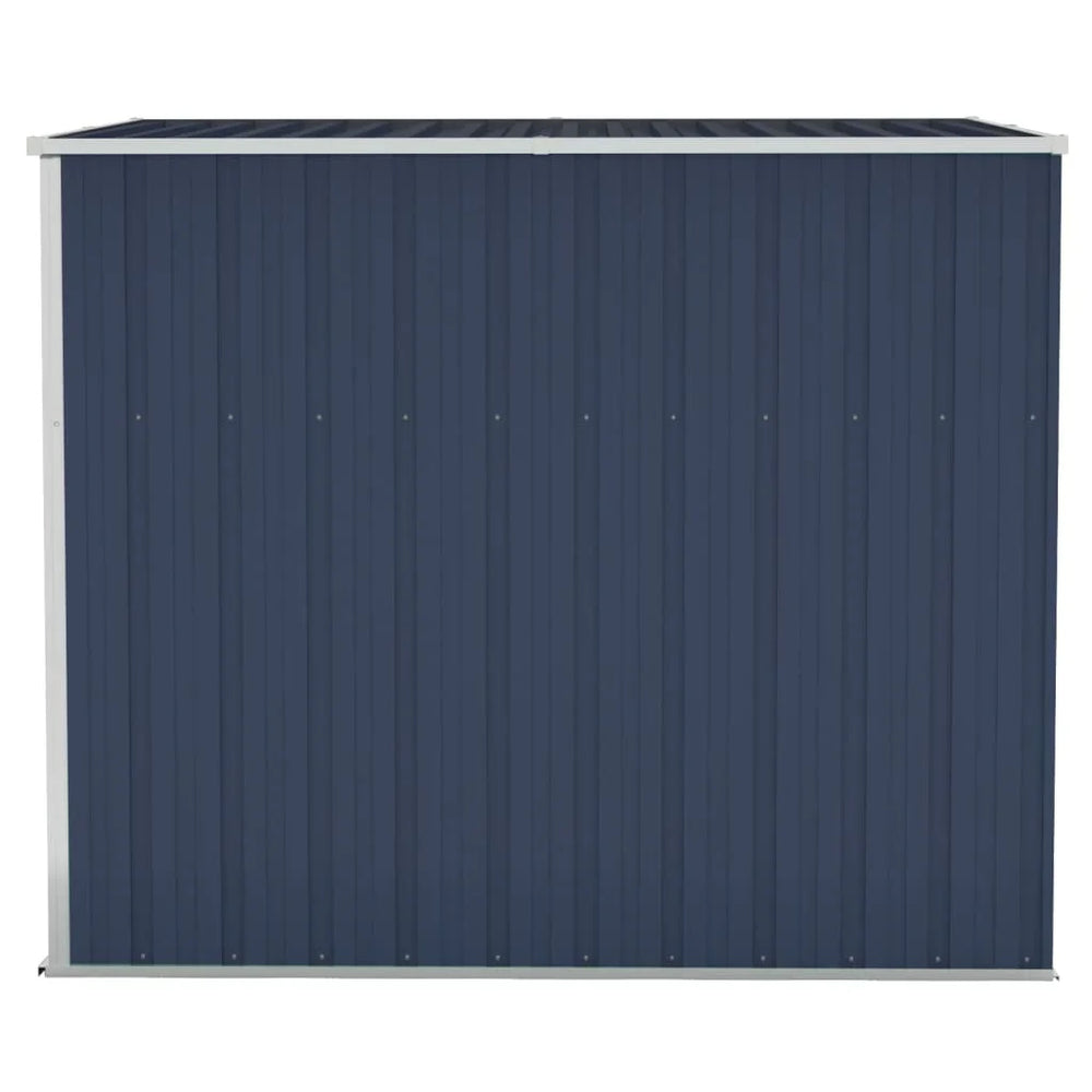 Abri de Jardin Mural en Acier Anthracite 118 × 194 × 178 cm