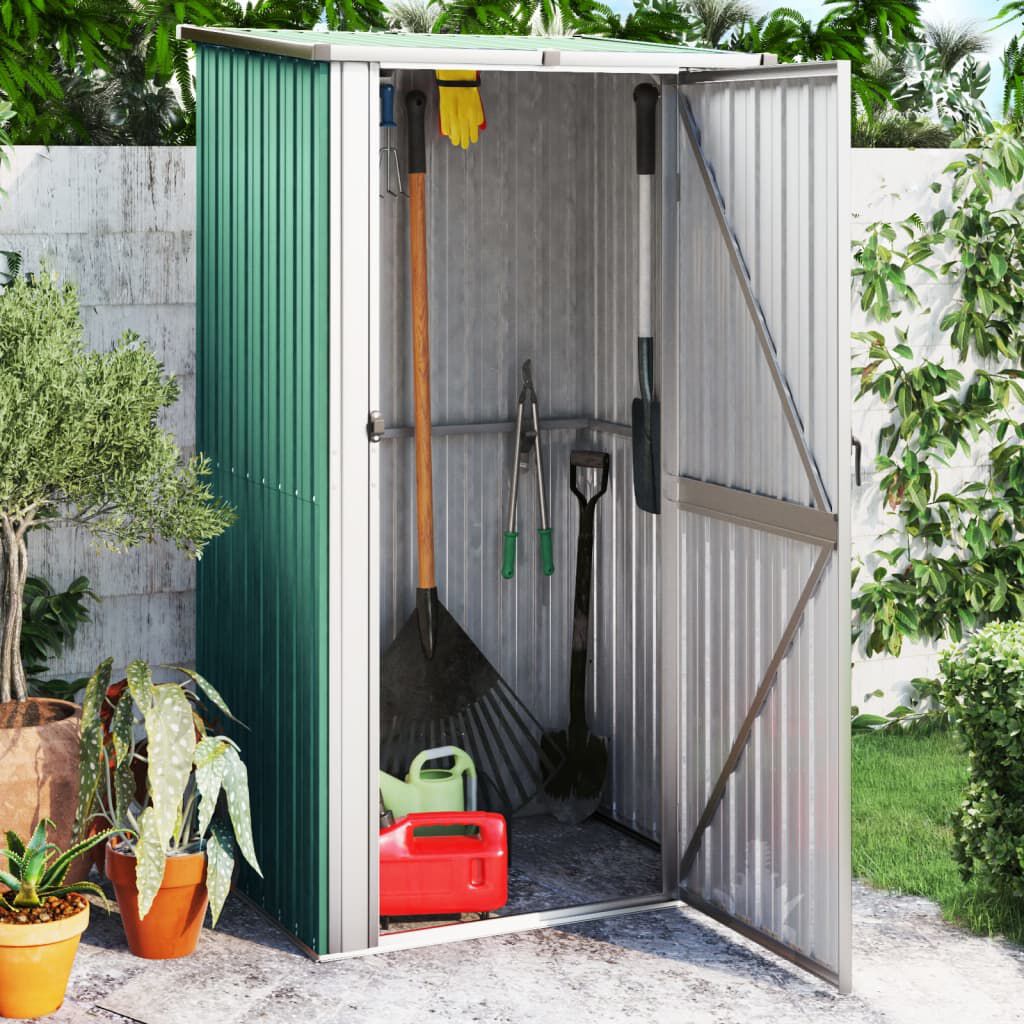 Abri de Jardin Anthracite en Acier 118x97x209 cm