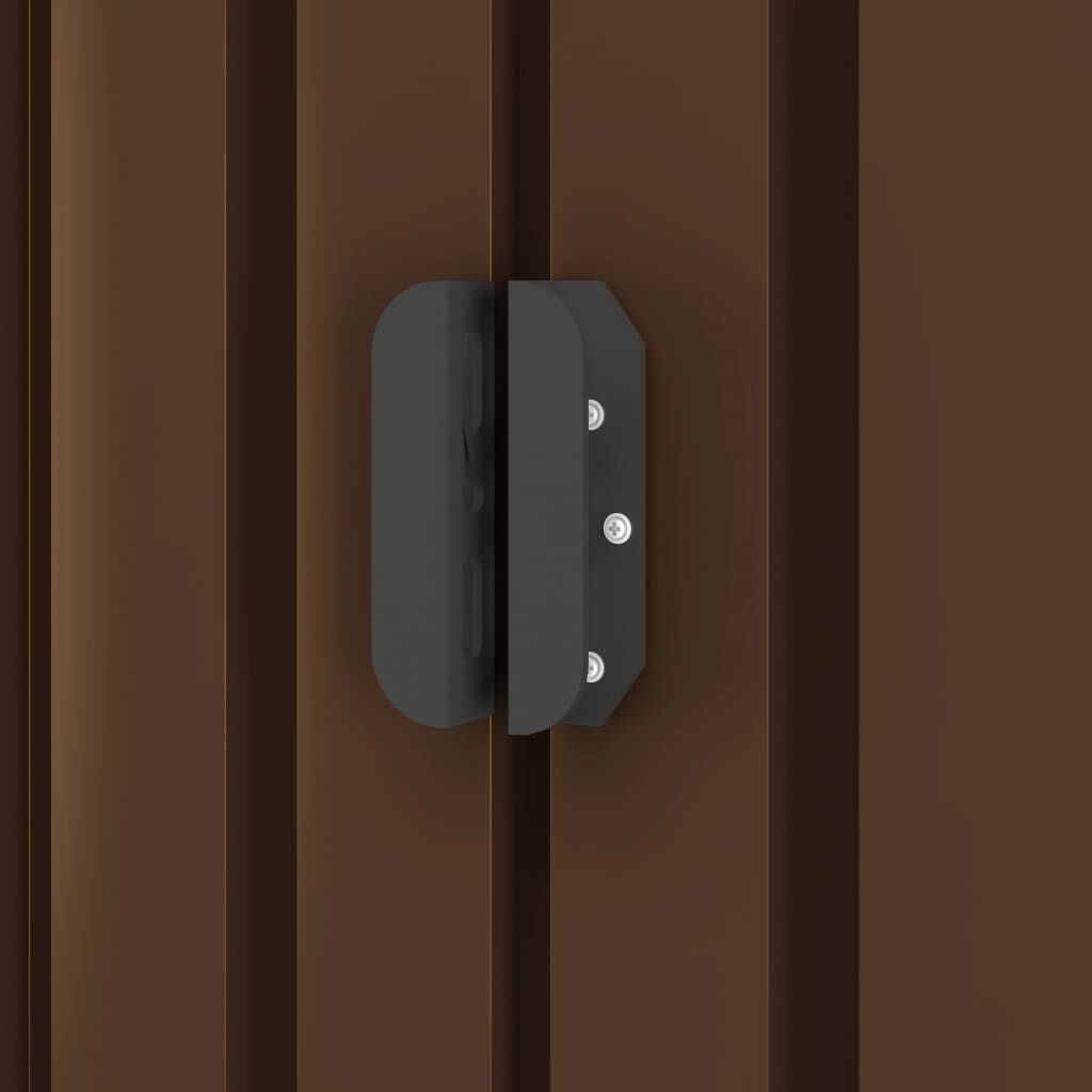 Abri de jardin anthracite en acier 190x124x181 cm