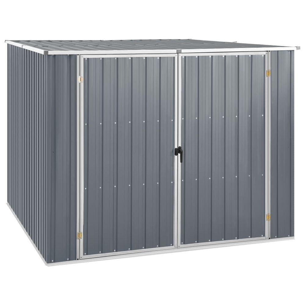 Abri de jardin acier galvanisé 195 × 198 × 159cm Gris