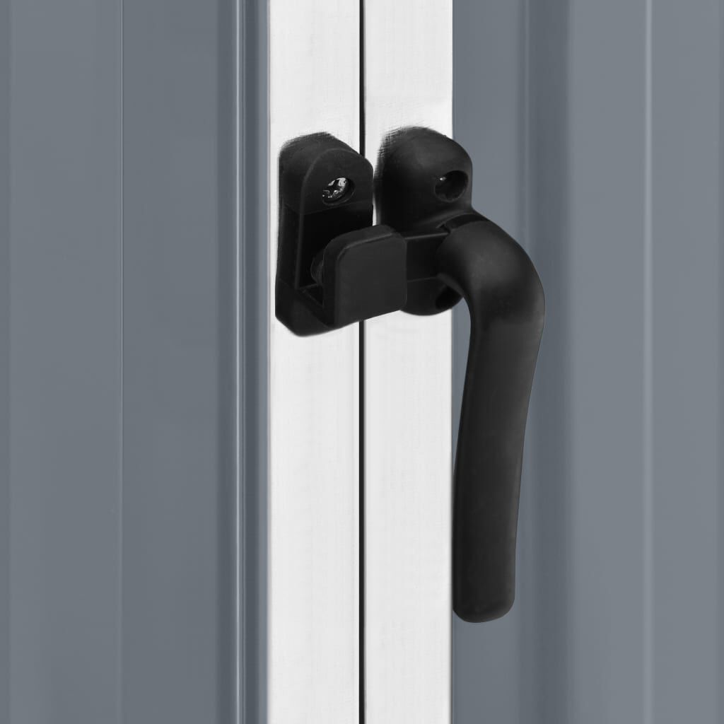 Abri de jardin acier galvanisé 195x198x159cm Gris