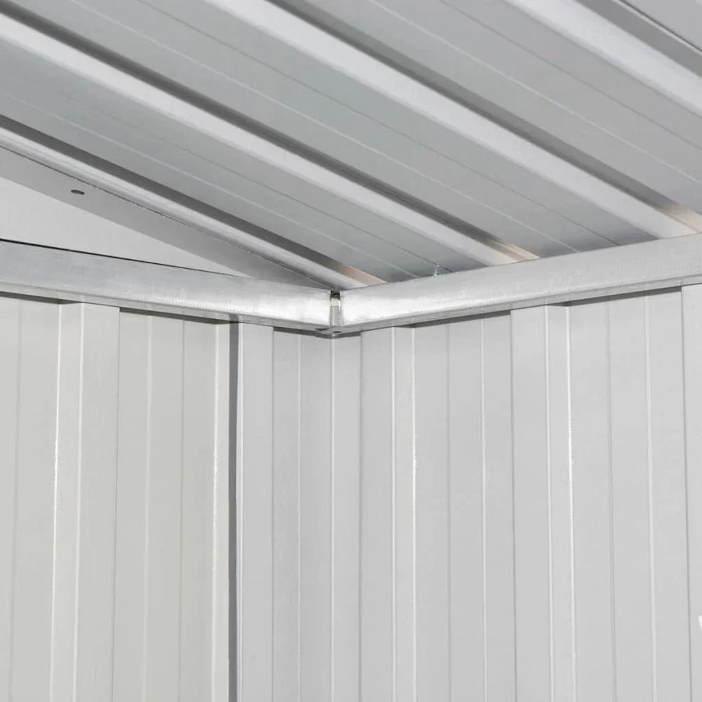 Abri de jardin en acier galvanisé anthracite 190 × 124 × 181cm Vert