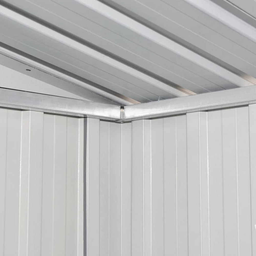 Abri de jardin en acier galvanisé anthracite 190 × 124 × 181cm Gris