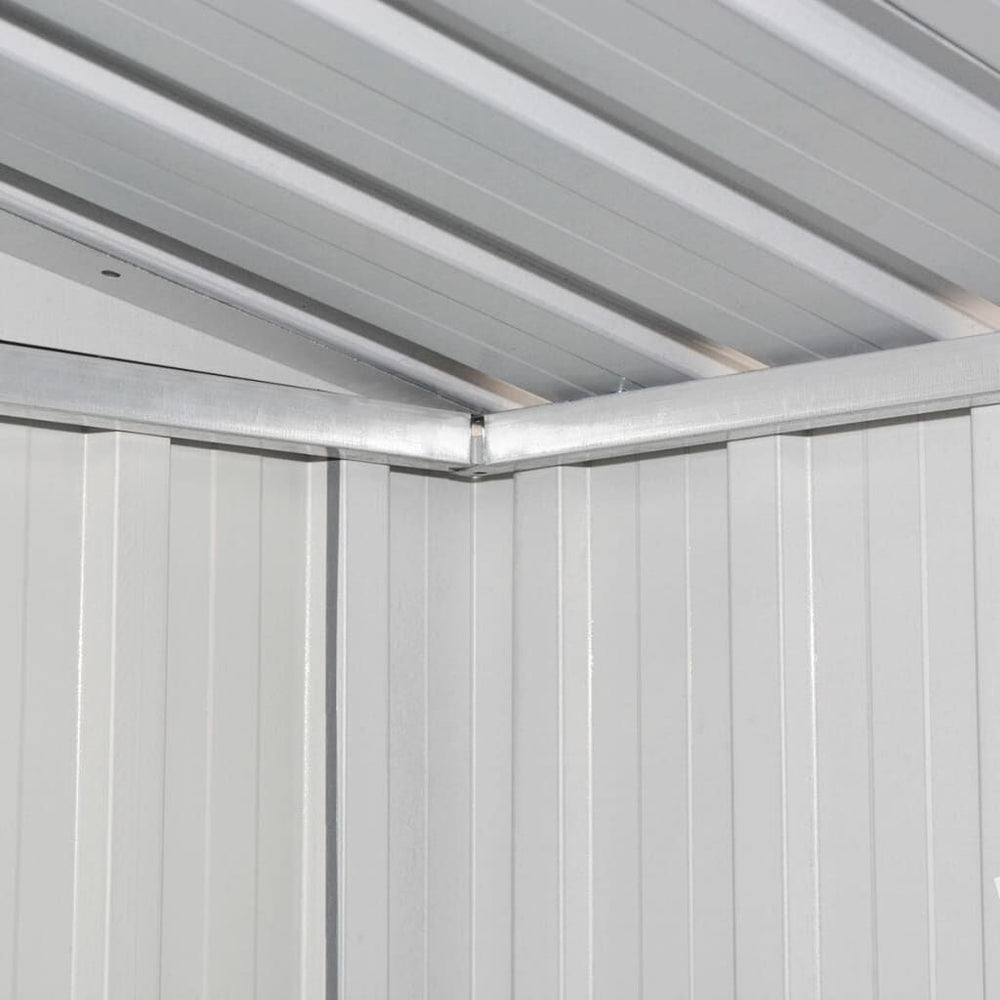 Abri de jardin en acier galvanisé anthracite 190 × 124 × 181cm Marron