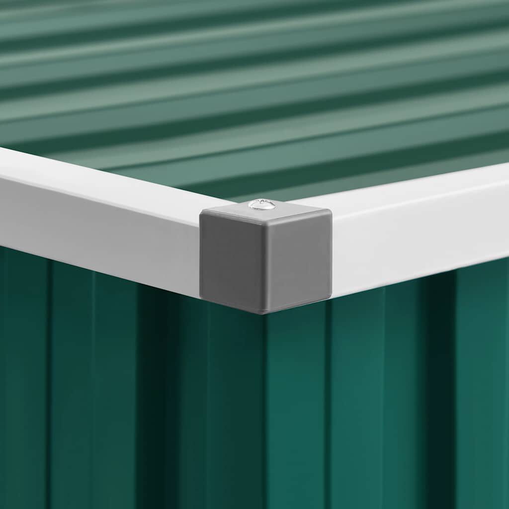 Abri de jardin acier galvanisé 195x198x159cm Vert