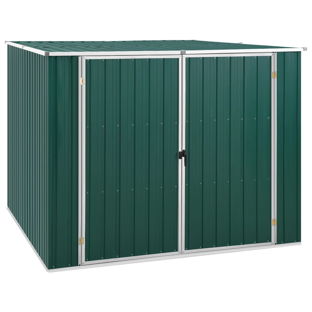 Abri de jardin acier galvanisé 195x198x159cm Vert