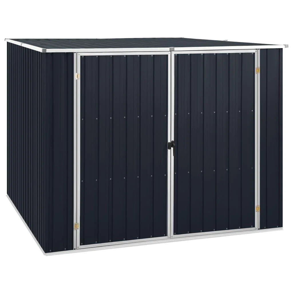 Abri de jardin acier galvanisé 195x198x159cm Noir