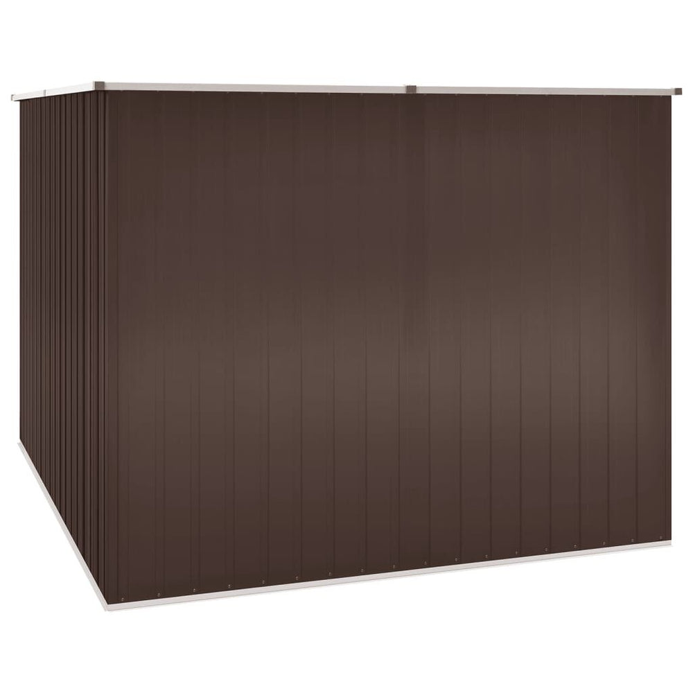 Abri de jardin acier galvanisé 195 × 198 × 159cm Marron