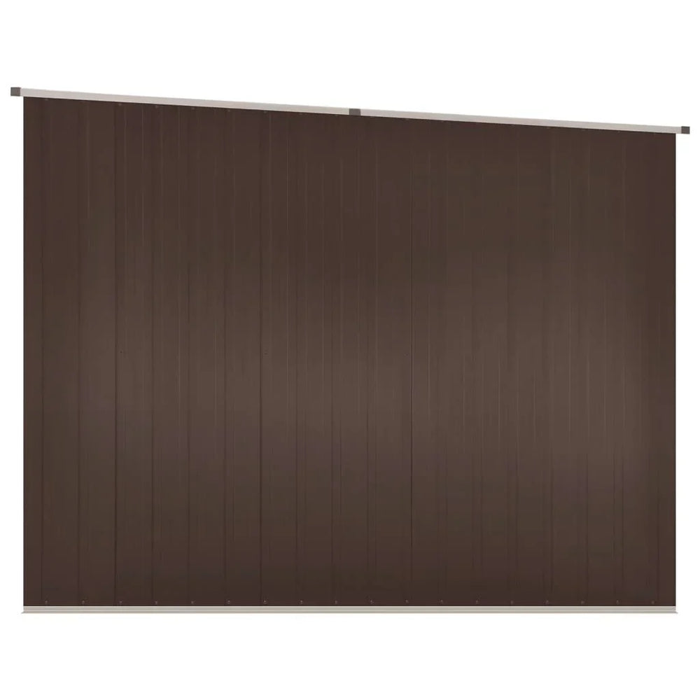 Abri de jardin acier galvanisé 195 × 198 × 159cm Marron