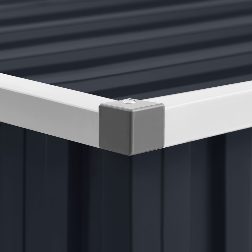 Abri de jardin acier galvanisé 195x198x159cm Noir