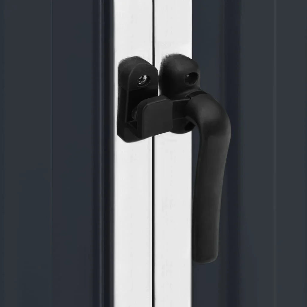 Abri de jardin acier galvanisé 195x198x159cm Noir