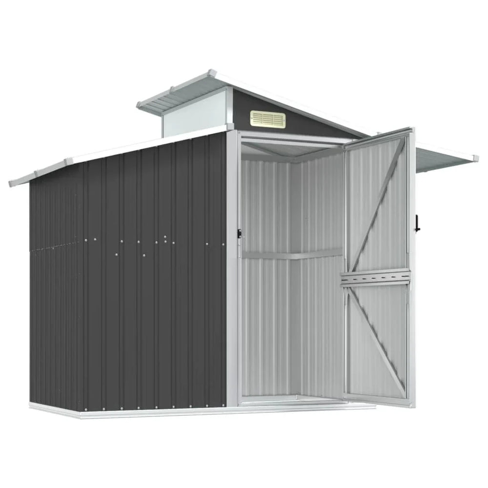 Abri de jardin acier galvanisé 270 × 130 × 208,5cm Noir