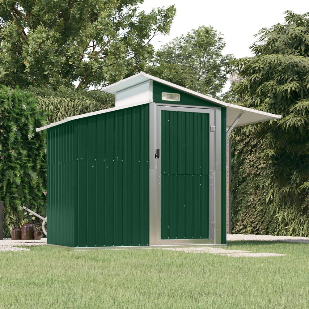 Abri de jardin acier galvanisé 270x130x208,5cm Vert