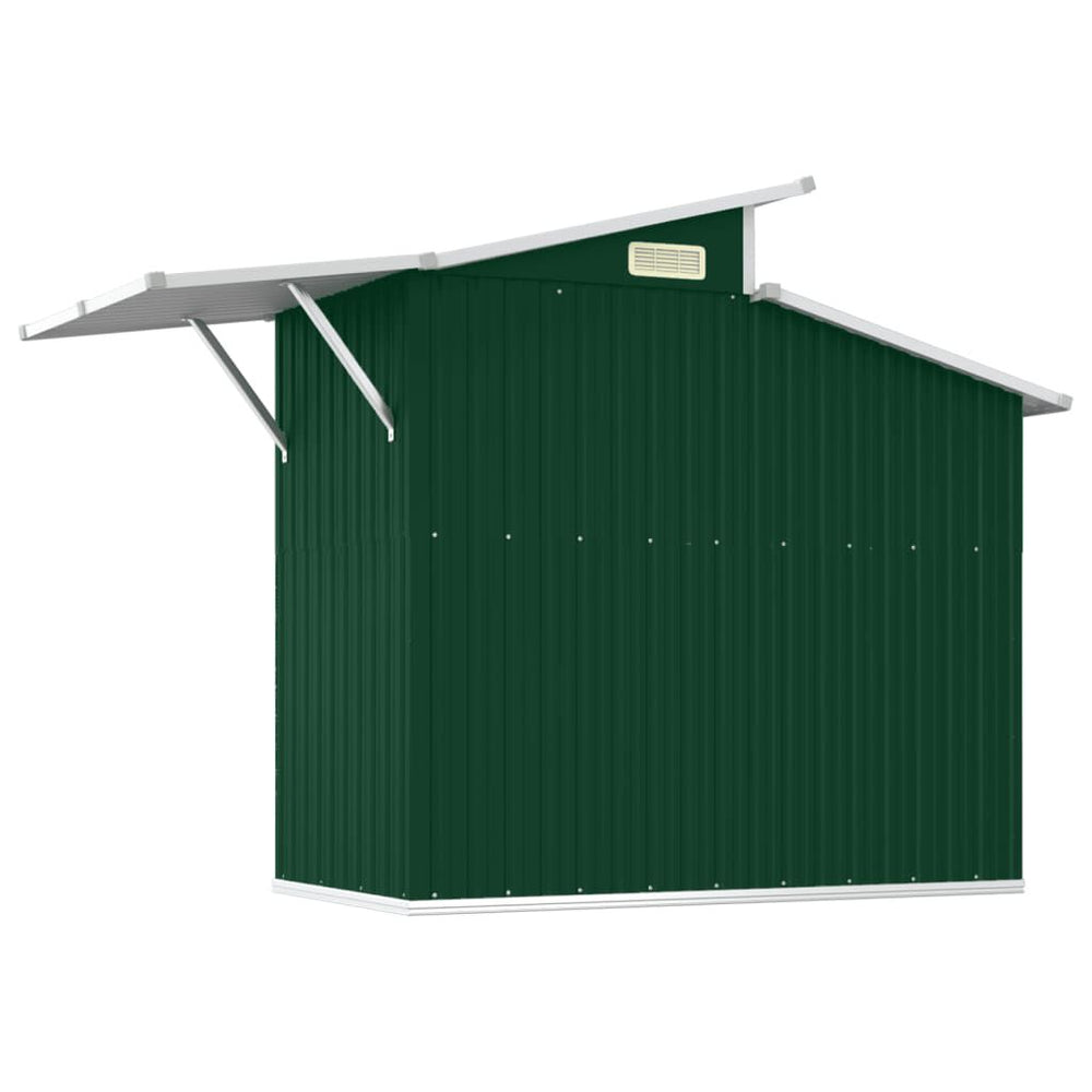 Abri de jardin acier galvanisé 270 × 130 × 208,5cm Vert