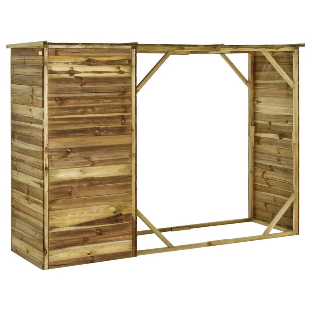 Abri de jardin avec toit prolongé acier anthracite 277 × 110cm
