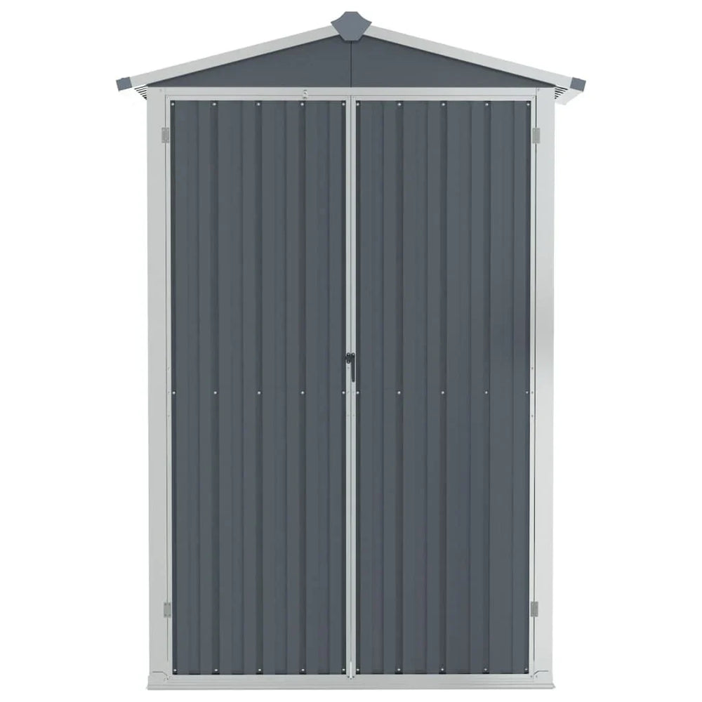 Abri de jardin en acier galvanisé - Compact et résistant Gris